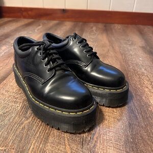 Doc marten quad platform mules